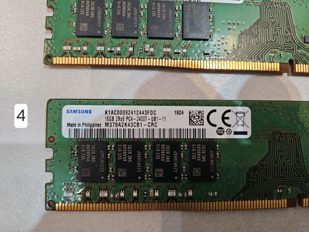 PC용 삼성램 DDR4 16GB 2400 1개당 가격--5