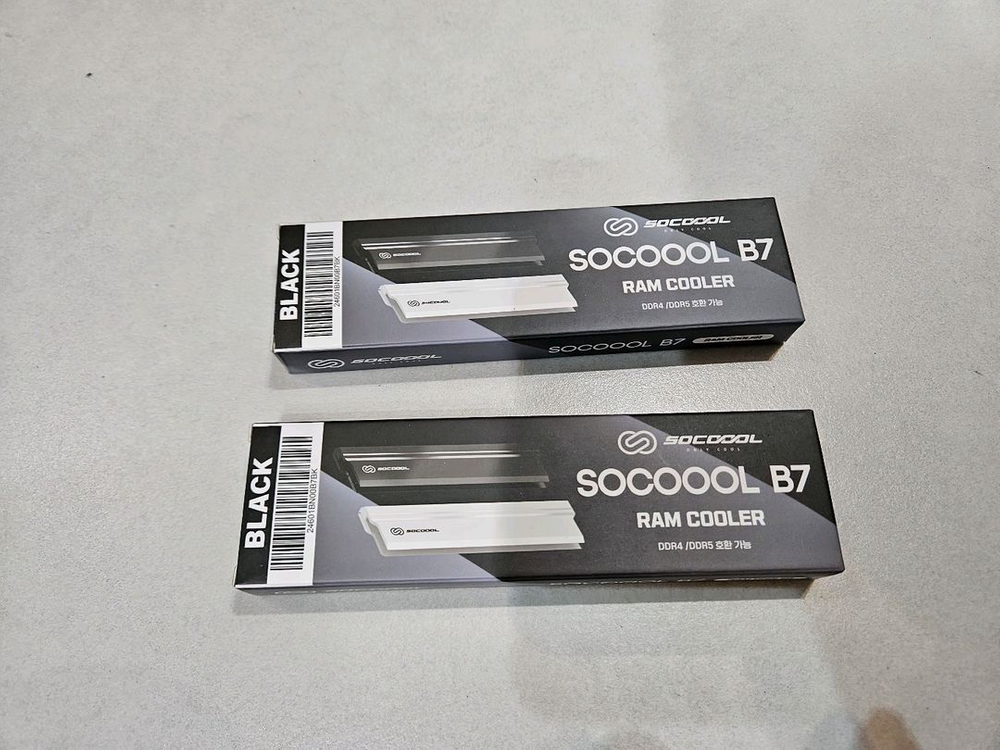 3RSYS Socoool B7 메모리 방열판 (블랙) 램쿨러--0