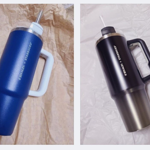 스타벅스 신년 블루 켄처 핸들 텀블러 버디 블랙 스탠리 이미지