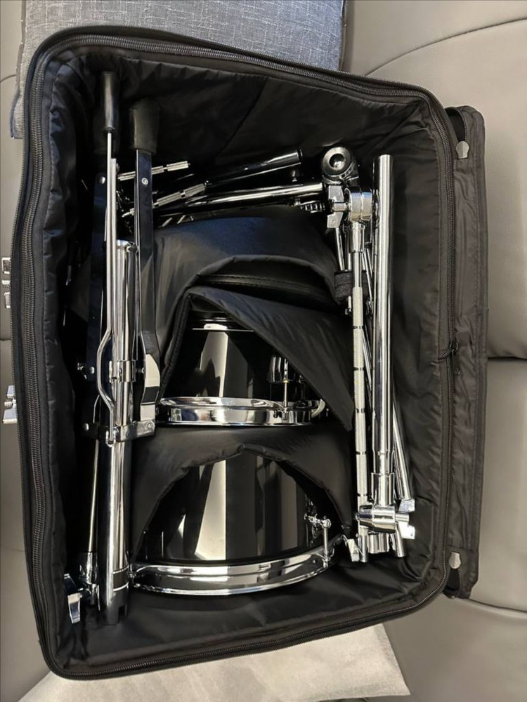 [드럼][새제품] Pearl 리듬 트래블러 버전2 버스킹 드럼 4기통 풀세트(심벌포함) 새제품 팝니다.--6