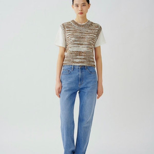 r2w 레디투웨어 알투더블유 kanda crop vest 1(s) 이미지