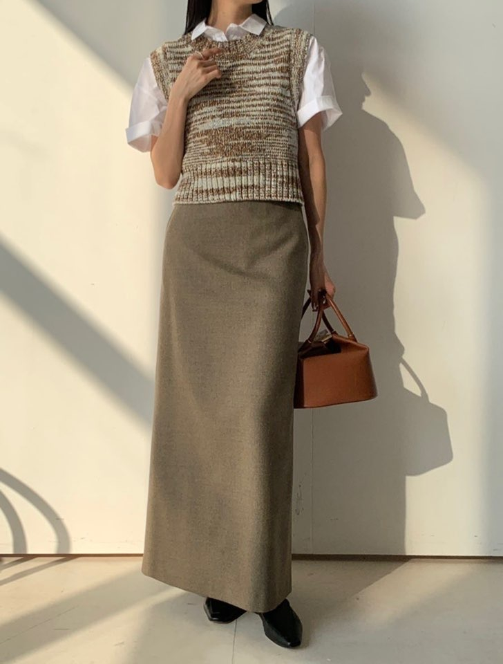 r2w 레디투웨어 알투더블유 kanda crop vest 1(s) 이미지