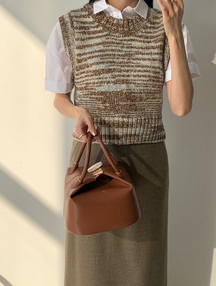 r2w 레디투웨어 알투더블유 kanda crop vest 1(s) 이미지