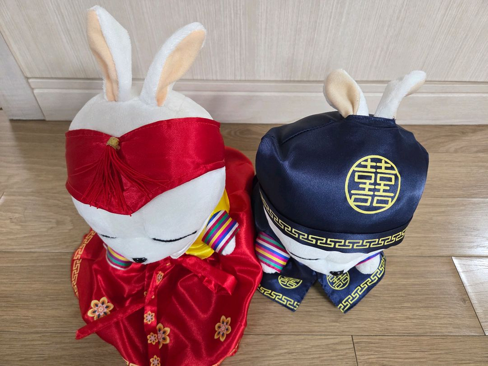 마시마로 한복 인형 2개 팝니다.(정품) 이미지