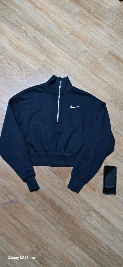 여.M-L) 나이키 여성 긴팔티, 하프짚 크롭 스웻셔츠 / 트레이닝 헬스 다이어트 요가--1