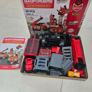 맥포머스 어메이징 레스큐 세트 소방차