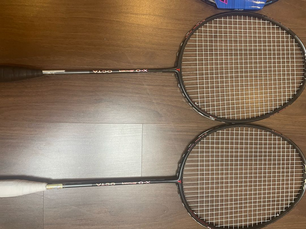 트라이온xo옥타그레이2자루, 요넥스 나노플레어1000z, 아스트록스 88d pro, 주봉 아폴론16 이미지