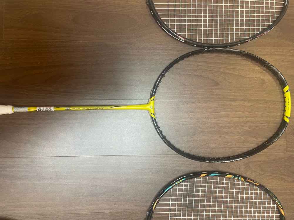 트라이온xo옥타그레이2자루, 요넥스 나노플레어1000z, 아스트록스 88d pro, 주봉 아폴론16 이미지