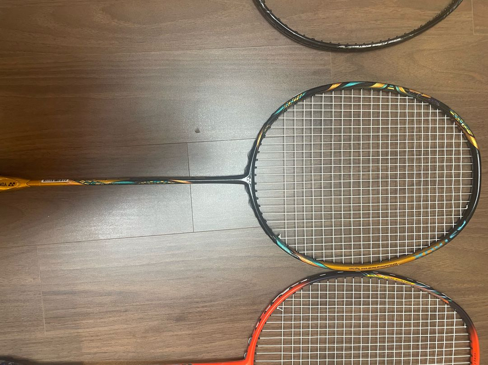 트라이온xo옥타그레이2자루, 요넥스 나노플레어1000z, 아스트록스 88d pro, 주봉 아폴론16 이미지