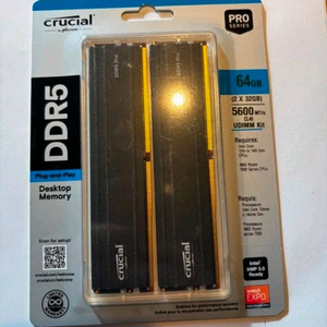 Crucial Pro RAM 64GB(2x32GB) DDR5 5600MHz