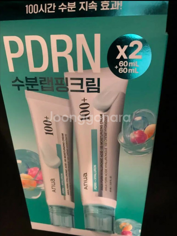 아누아 피디알엔.히알루로산100수분크림60ml+60ml셋트--0