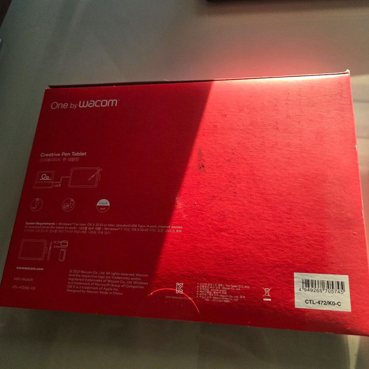 와콤 One by Wacom CTL-472 판타블렛 거의새것--2