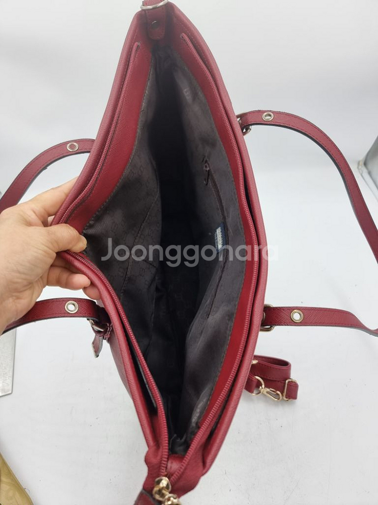 니꼴밀러 사피아노가죽 쇼퍼백--2