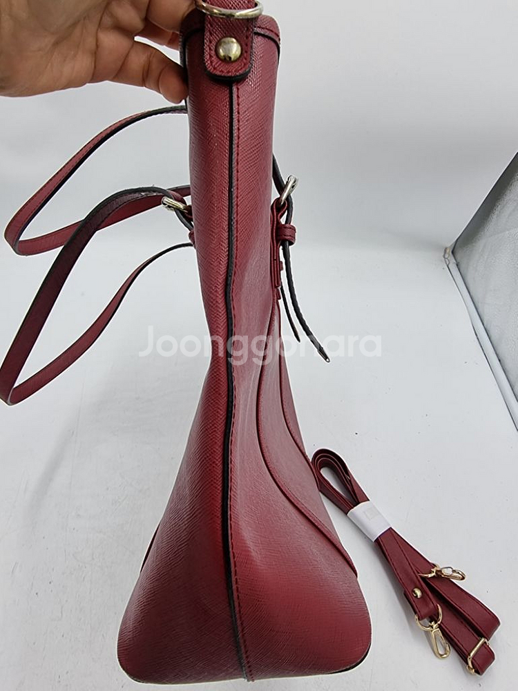 니꼴밀러 사피아노가죽 쇼퍼백--5