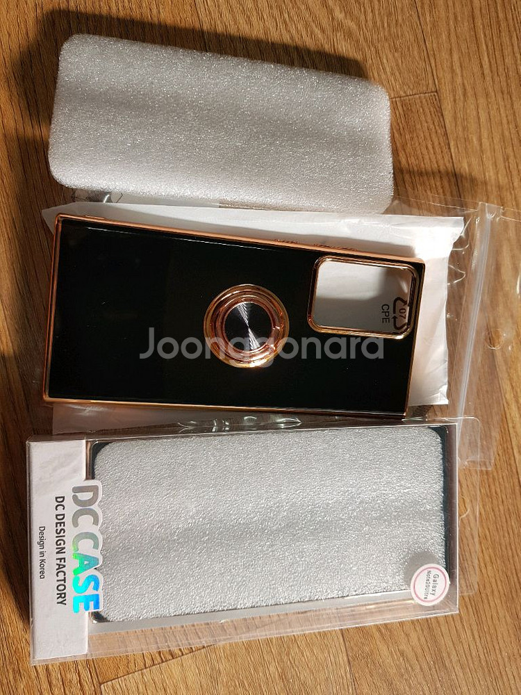 갤럭시노트20울트라 케이스 새거 2개 1만 (워너프 골드 링 젤리 블랙 + 핑거링 골드 메탈)--2