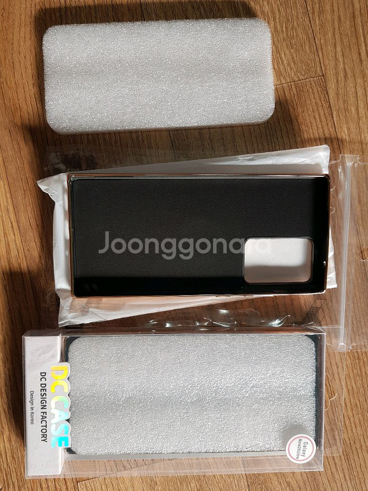 갤럭시노트20울트라 케이스 새거 2개 1만 (워너프 골드 링 젤리 블랙 + 핑거링 골드 메탈)--3