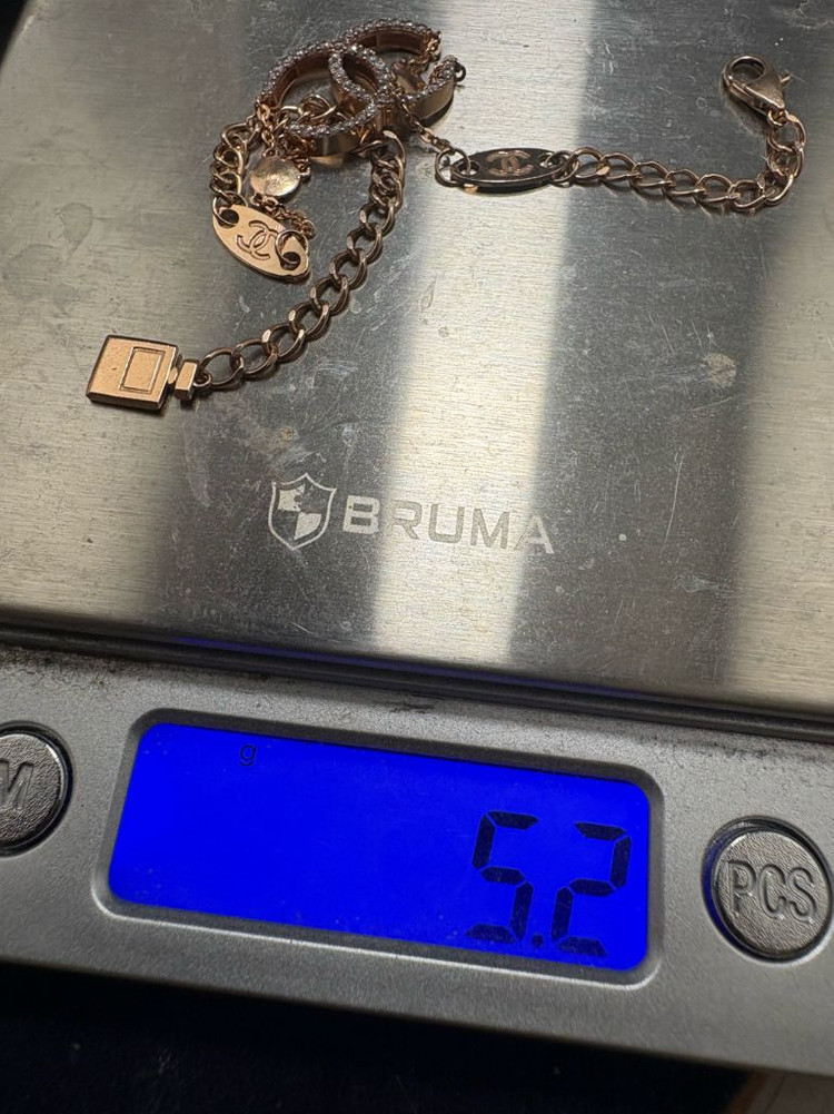 14k 로즈골드 팔찌--7