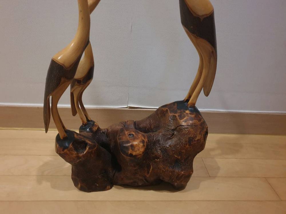 빈티지 원목 조각작품새, 인테리어 (인천)--2