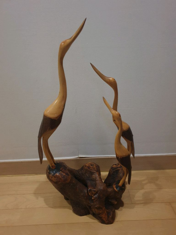 빈티지 원목 조각작품새, 인테리어 (인천)--3