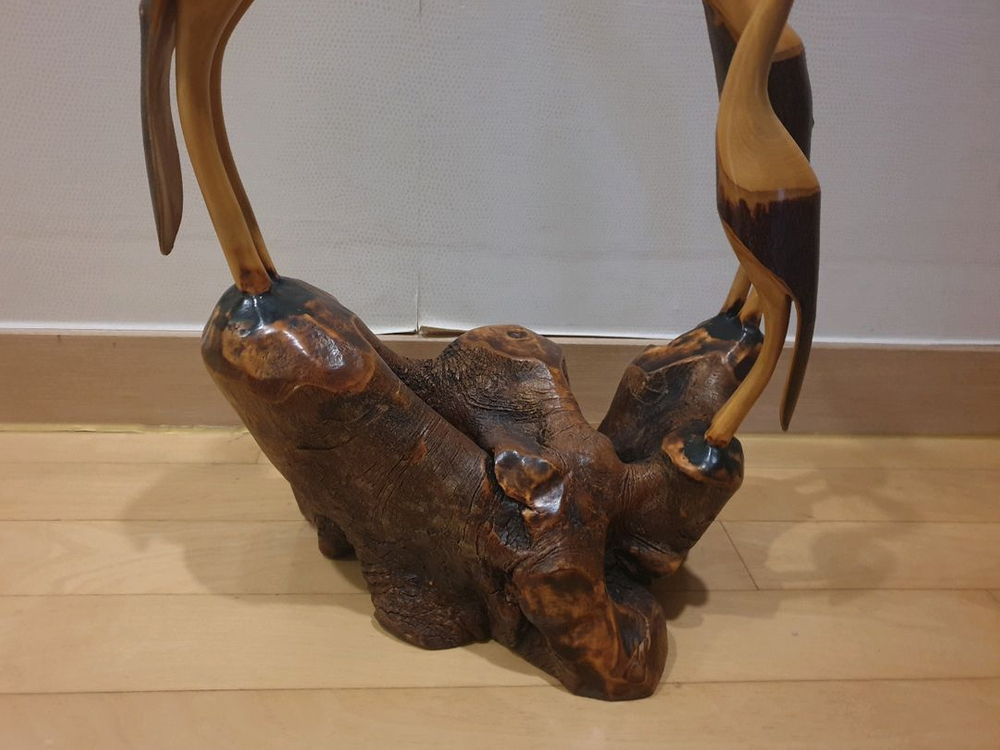 빈티지 원목 조각작품새, 인테리어 (인천)--5