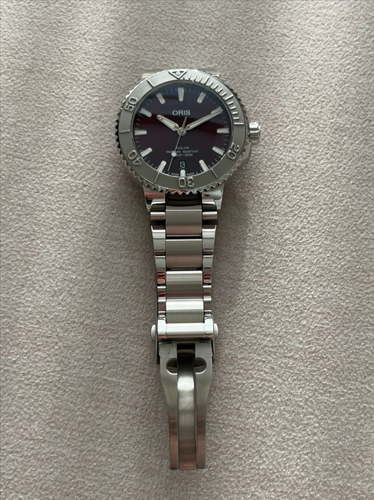 오리스(oris) 아퀴스(애커스) 릴리프 41.5mm 체리레드 이미지