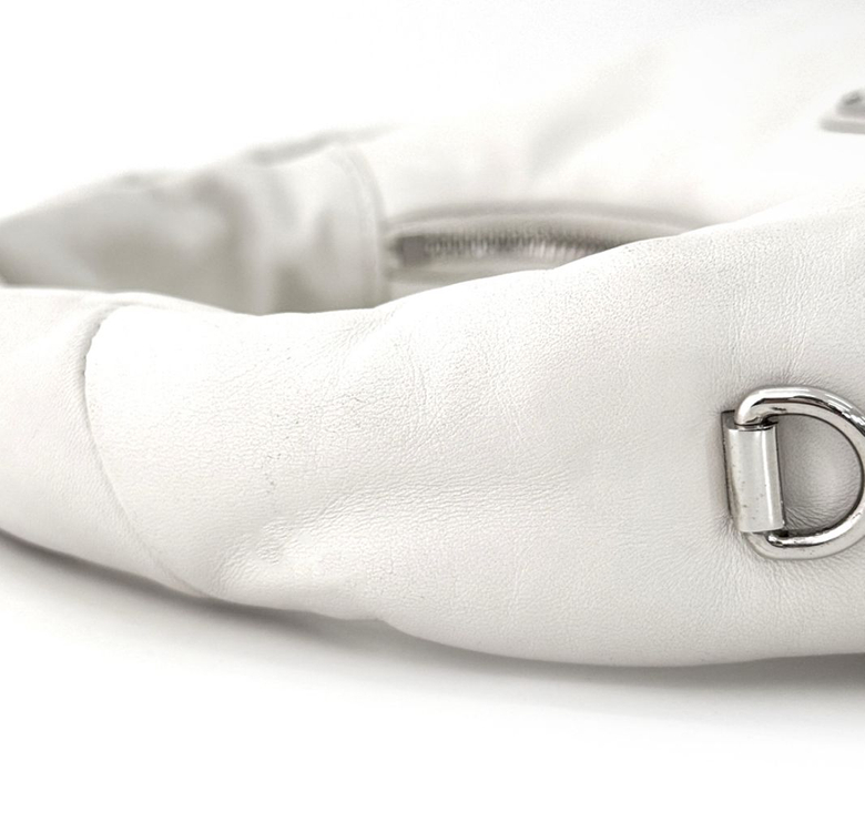 프라다 패딩 소프트 나파 미니백 핸드백 크로스백 화이트--6