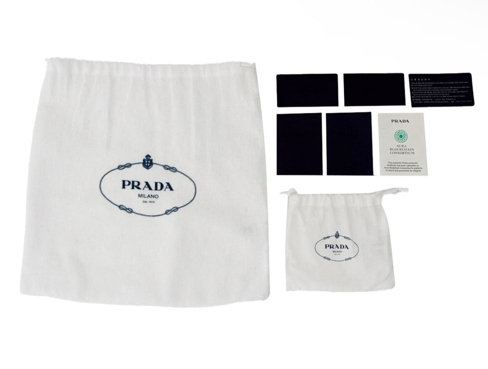 프라다 패딩 소프트 나파 미니백 핸드백 크로스백 화이트--9