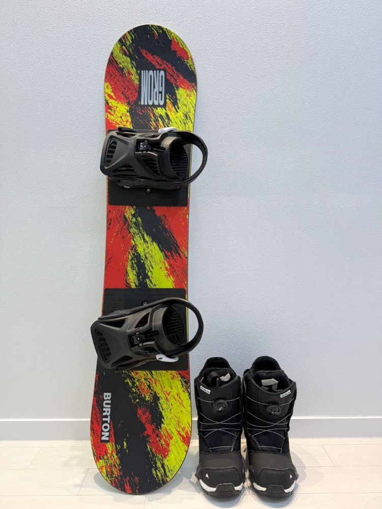 버튼 키즈 스노우보드 스텝온 세트220--1