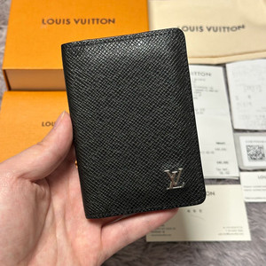 [풀구성] 루이비통 타이가 은장 오거나이저 카드지갑 블랙