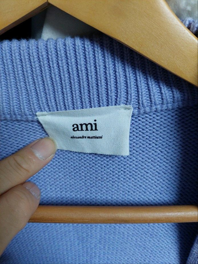 아미 빅하트 로고 퍼플 가디건 m 오버사이즈 이미지