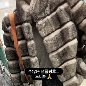 친칠라 페이크 퍼 코트 에코퍼