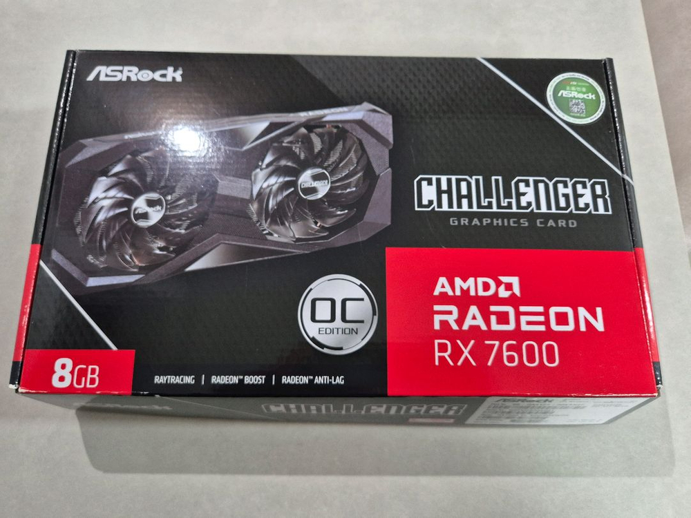 ASRock 라데온 RX 7600 CHALLENGER OC rx7600--0