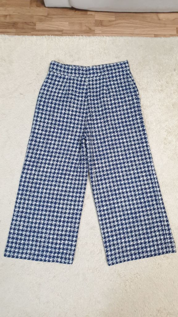 [여성28] 정품 ZARA 자라 트위드 와이드팬츠 새것--4