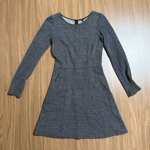 띠어리 그레이 긴팔 원피스(사이즈 2)