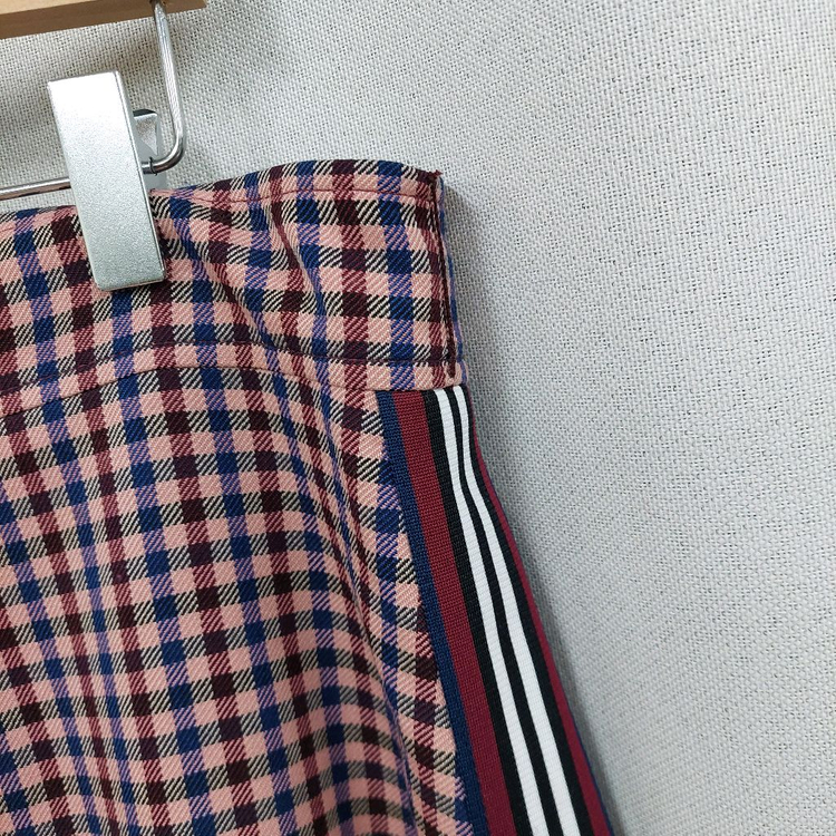 모조에스핀 체크 스커트--1