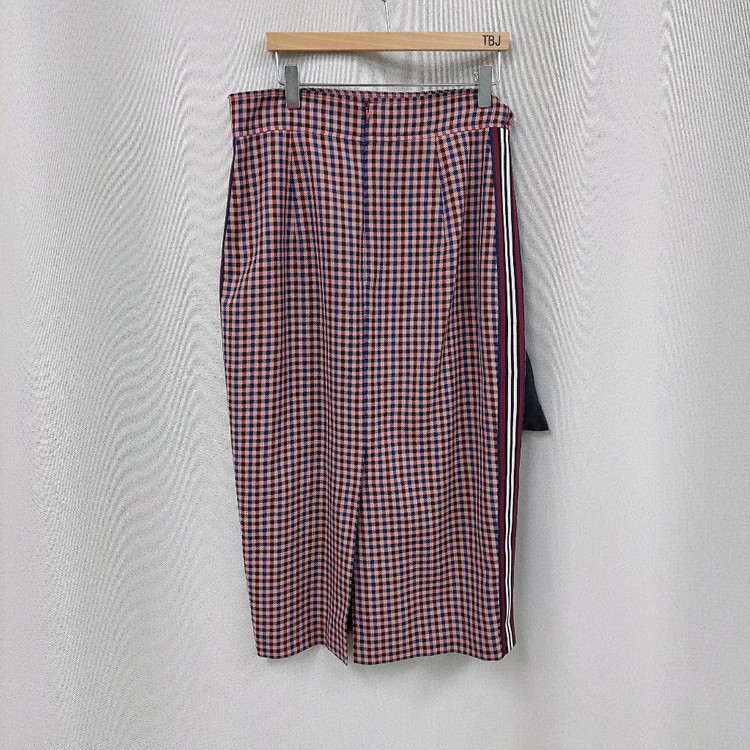 모조에스핀 체크 스커트--3