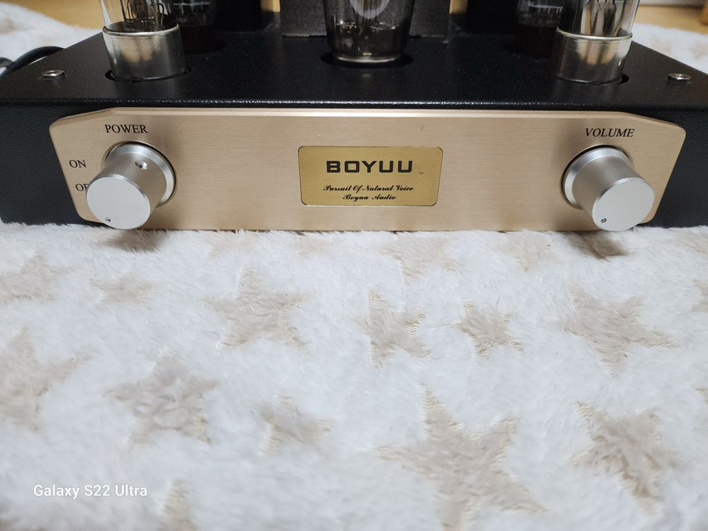 BOYUU. A9 BYA9 EL34 Tube Amp.파손기스없음.램프에전원들어옴.사용법을몰라서작동상태확인불가--3