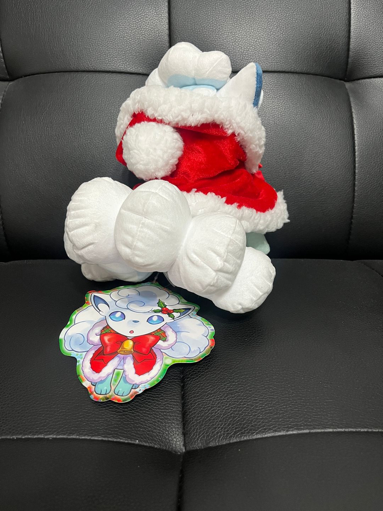 정품 포켓몬센터 2017 크리스마스 알로라 식스테일 포켓몬 인형 이미지