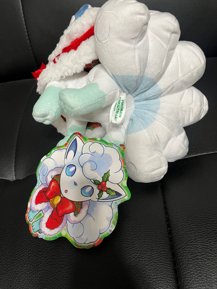 정품 포켓몬센터 2017 크리스마스 알로라 식스테일 포켓몬 인형 이미지