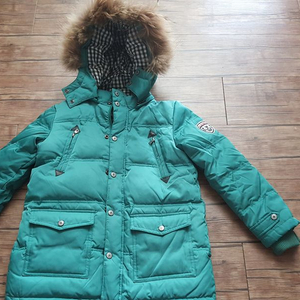 아동 130 8세 9세 알로봇 퍼 후드 패딩