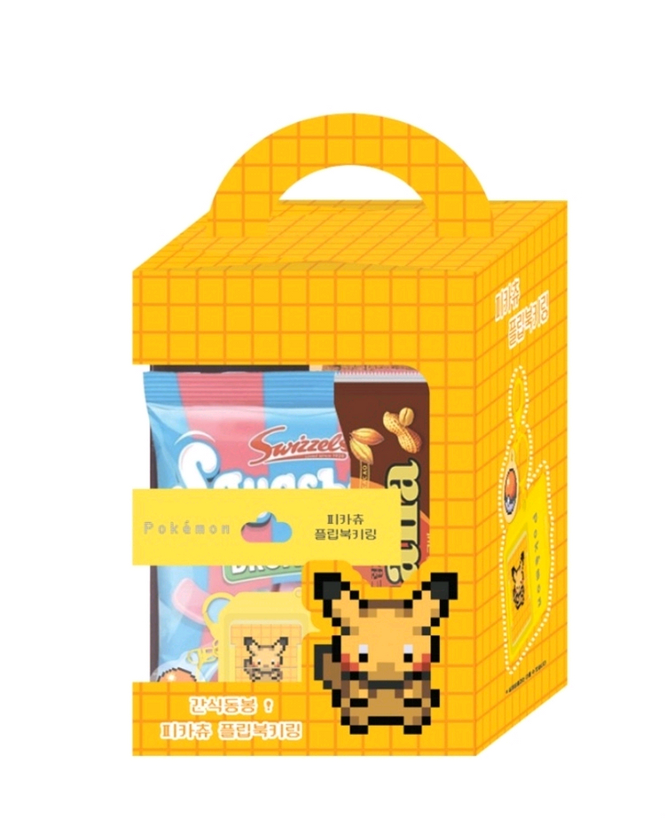 포켓몬스터 cu 피카츄플립.간식세트 1개 미개봉새것--0