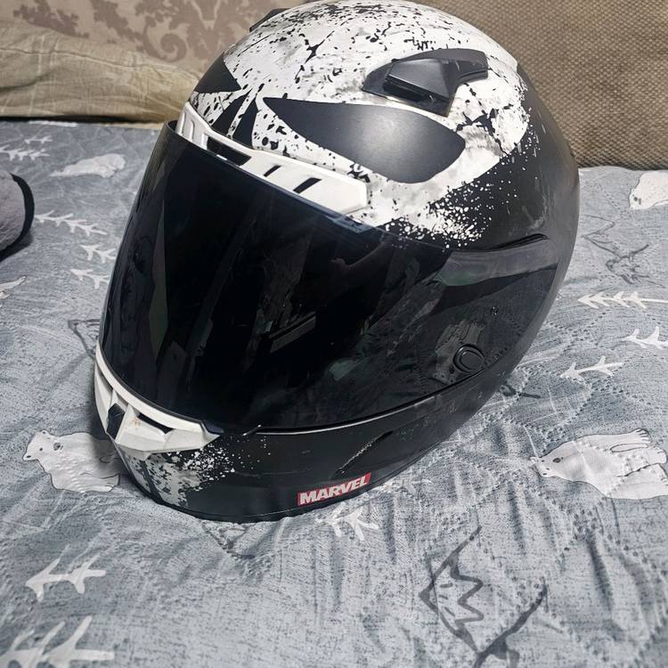홍진 마블 해골 풀페이스 헬멧--0