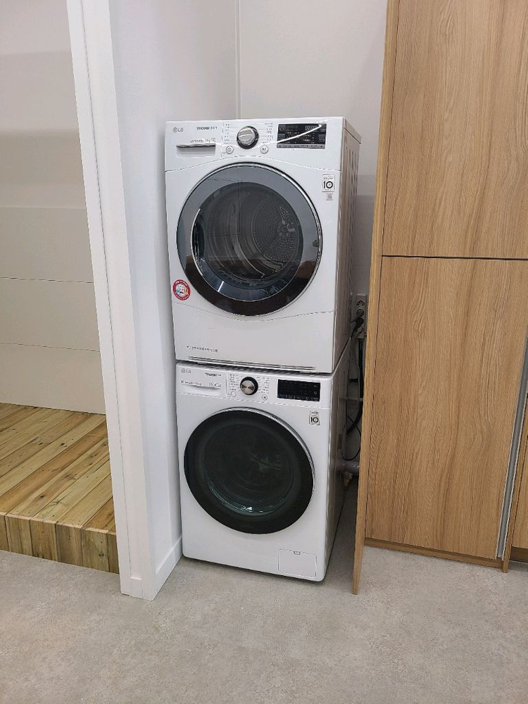무료배송설치, 세탁기 9키로, 건조기 9키로 세트 이미지