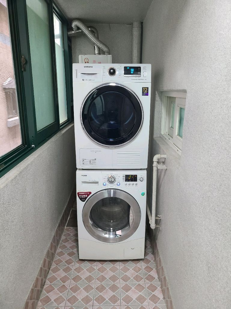 무료배송설치, 세탁기 9키로, 건조기 9키로 세트 이미지