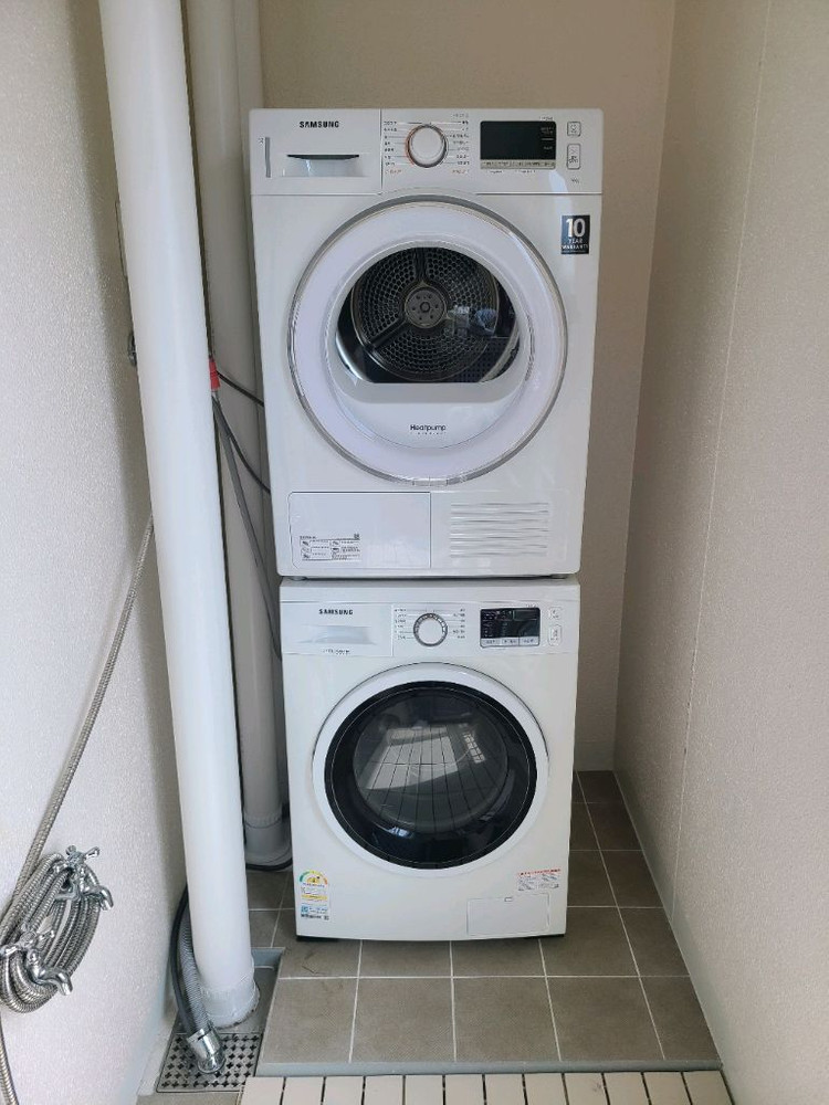 무료배송설치, 세탁기 9키로, 건조기 9키로 세트 이미지