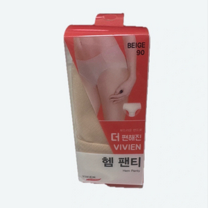 비비안 헴 팬티 베이지 90 새상품