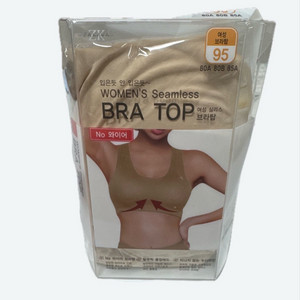 자카바 여성 심리스 브라탑 95 베이지 새상품