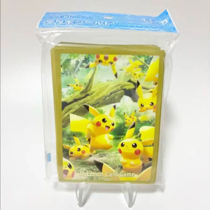 피카츄 슬리브 카드실드 피카피카 보호 숲속 포켓몬카드 한정판 이미지