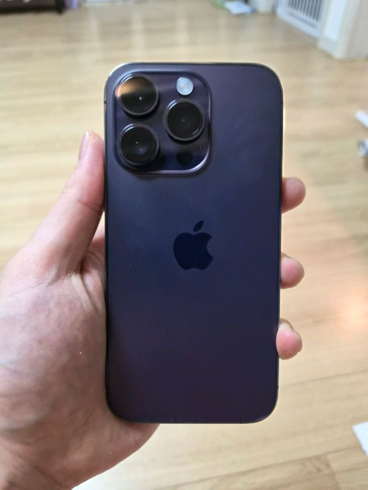 아이폰14프로 딥퍼플 128기가 배터리87 S급 풀박스--1