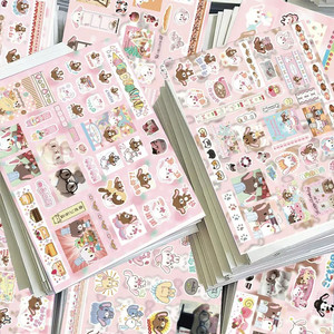 8장 슈가바니즈 A 씰스티커 세트 산리오 캐릭터 다꾸 다이어리 꾸미기 이미지
